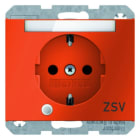 BERKER - K.1 SSD mit Kontroll-LED und Aufdruck SV orange glänzend