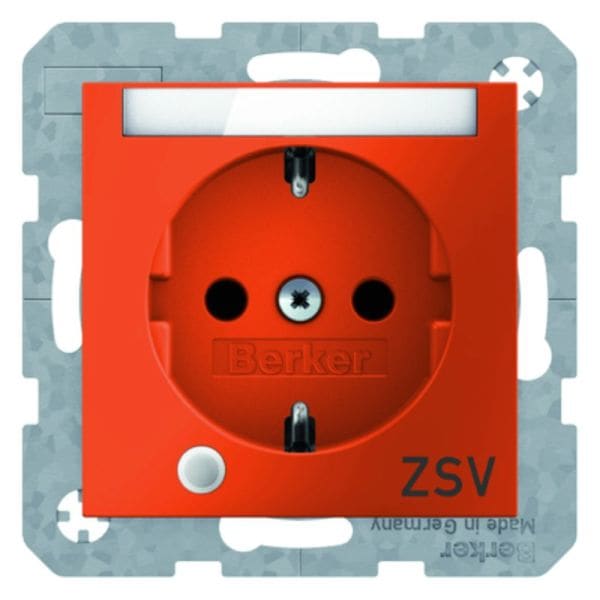BERKER - S.1/B.x SSD mit Kontroll-LED, BSF und Aufdruck  ZSV  orange glänzend
