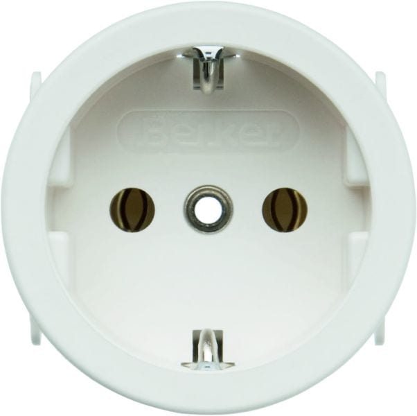 BERKER - Einbau SSD 50mm Durchmesser, SNAP IN 2,5mm, polarweiß matt