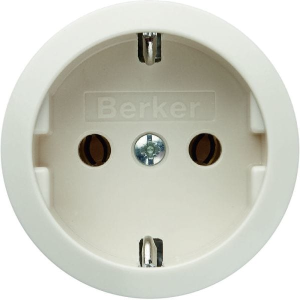 BERKER - Einbau SSD 50mm Durchmesser, weiß glänzend