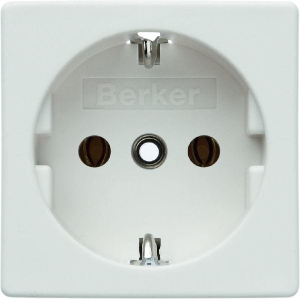 BERKER - Einbau SSD 50x50mm SNAP IN Einbautiefe 33,9mm, weiß matt