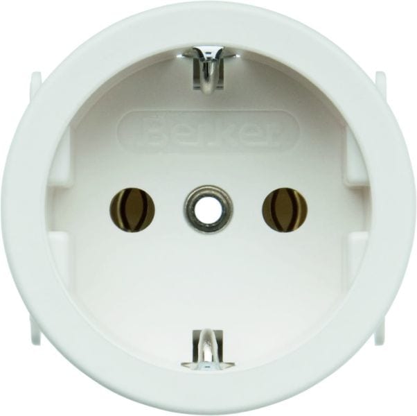 BERKER - Einbau-SSD mit 50mm Durchmesser SNAP IN 3mm, polarweiß matt