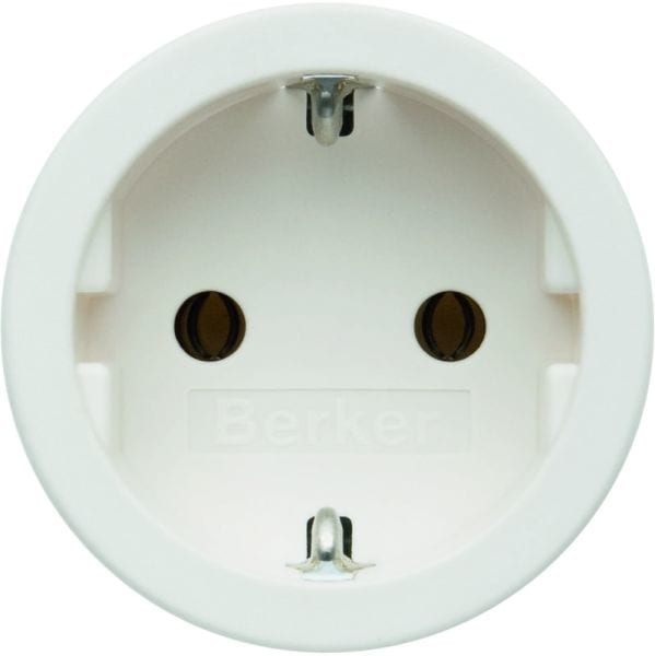 BERKER - Einbau SSD 50mm Durchmesser, SNAP IN 2,5mm, polarweiß matt