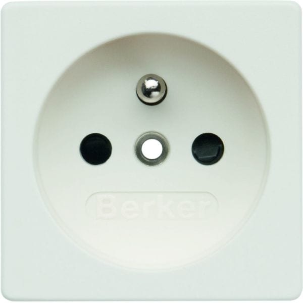 BERKER - Einbau SSD mit Schutzkontaktstift 50x50mm, SNAP IN 0,6-1,5mm, schwarz