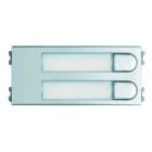 FERMAX - Skyline Tastenmodul 2 Einfachtaster, 4+N, silber/chrom,Gr. V