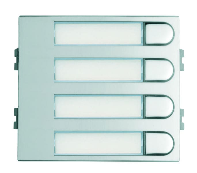 FERMAX - Skyline Tastenmodul VDS/DUOX 4 Einfachtaster, silber/chrom, Gr. W
