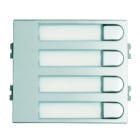 FERMAX - Skyline Tastenmodul VDS/DUOX 4 Einfachtaster, silber/chrom, Gr. W