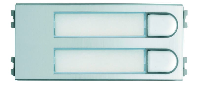 FERMAX - Skyline Tastenmodul VDS/DUOX 2 Einfachtaster, silber/chrom, Gr. V