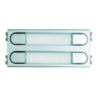 FERMAX - Skyline Tastenmodul 2 Doppeltaster (4),4+N,silber/chrom,Gr.V