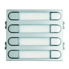FERMAX - Skyline Tastenmodul VDS/DUOX 4 Doppeltaster (8), silber/chrom, Gr.W