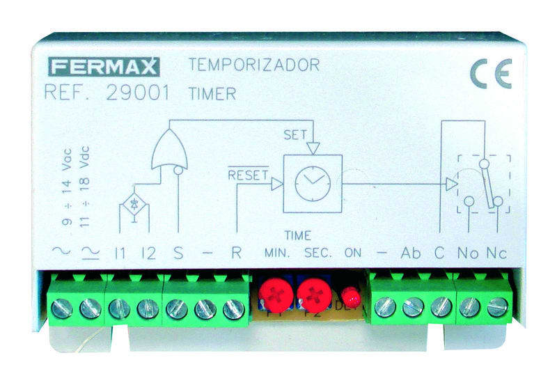 FERMAX - Zeitrelais, potentialf. Kontakt Zeiteinstellung 1-6 Sek./Min.