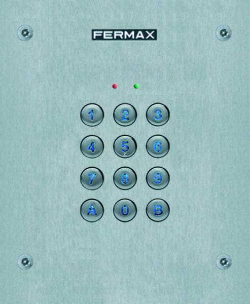 FERMAX - Marine Codetastatur Set,Edelstahl Türstation, BxHxT 154x184x55mm