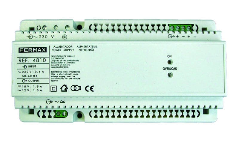 FERMAX - Audio/Video Netzgerät, VDS 240Vac/18Vdc-1,5A u. 12VAC/1,5A, TE10