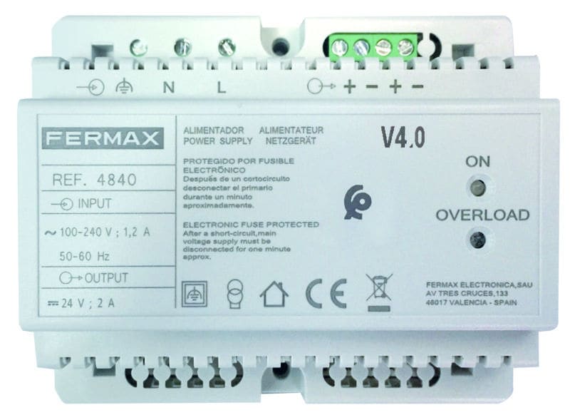 FERMAX - DUOX plus Netzgerät Ausgang 24VDC/2A, 6TE