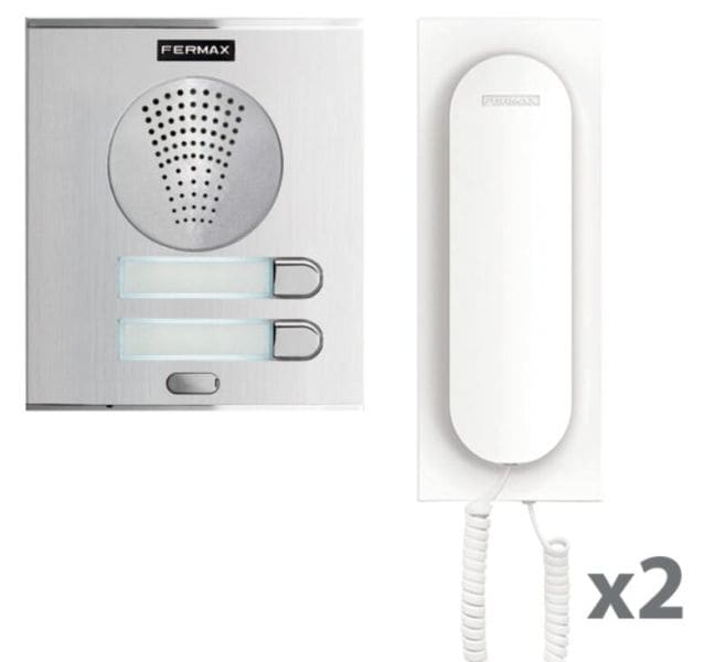 FERMAX - 4+N VEO 2TN Audio Set CITYLINE Türstation UP, silber/chrom
