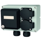 MENNEKES - Steckdosen-Kombi MINI 2xSSTD, 1xCEPEX mit 2 E-DAT Mod.RJ45