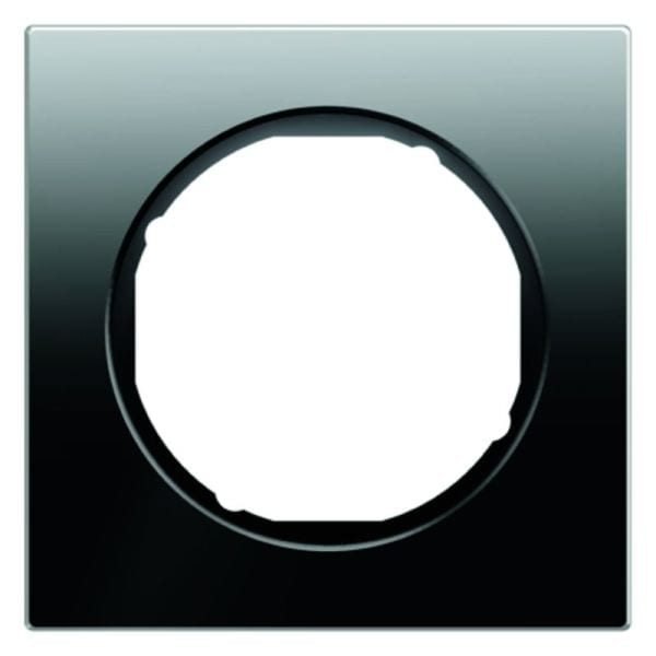 BERKER - R.3 Rahmen 1fach Glas schwarz