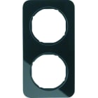 BERKER - R.1 Rahmen 2fach Glas schwarz