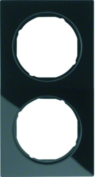 BERKER - R.3 Rahmen 2fach Glas schwarz