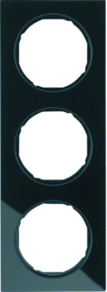 BERKER - R.3 Rahmen 3fach Glas schwarz
