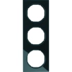 BERKER - R.3 Rahmen 3fach Glas schwarz