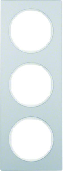 BERKER - R.3 Rahmen 3fach Aluminium & polarweiß