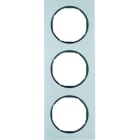 BERKER - R.3 Rahmen 3fach Aluminium & schwarz