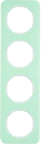 BERKER - R.1 Rahmen 4fach Glas polarweiß