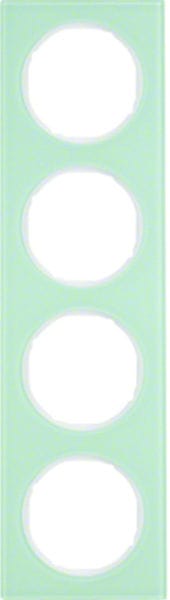 BERKER - R.3 Rahmen 4fach Glas polarweiß