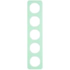 BERKER - R.1 Rahmen 5fach Glas polarweiß