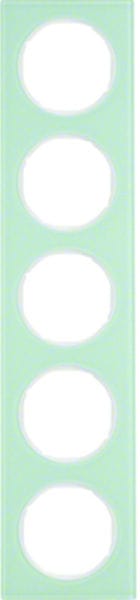 BERKER - R.3 Rahmen 5fach Glas polarweiß