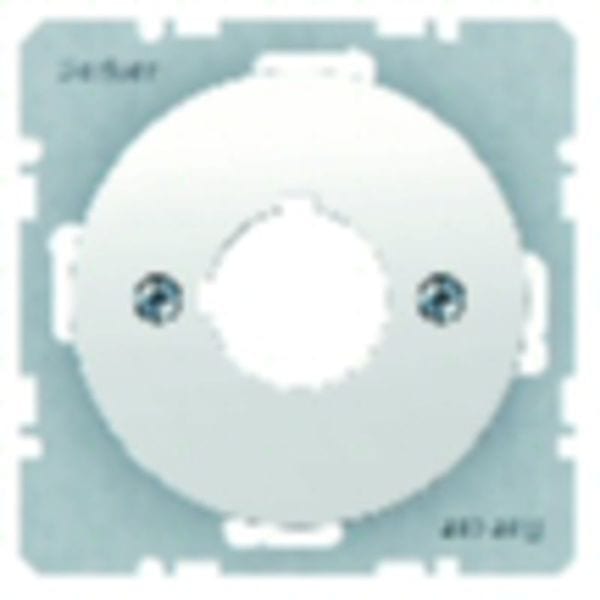 BERKER - R.x Zentralplatte für Melde- & Befehlsgerät 22,5mm polarweiß glänzend