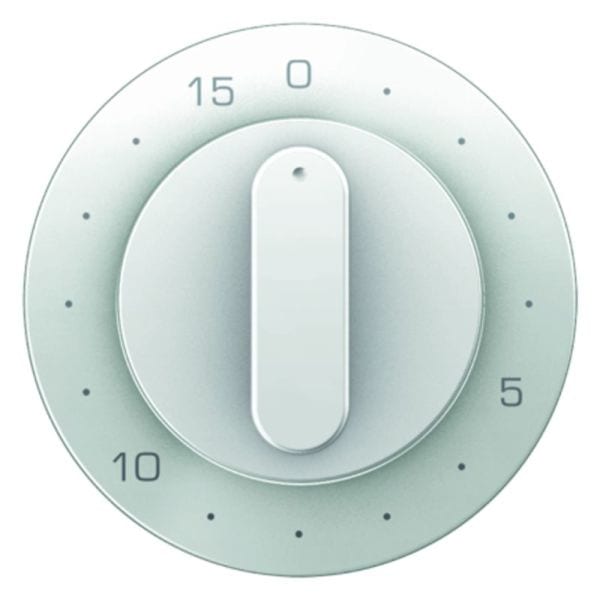BERKER - R.x Zentralstück für 15 Min. Zeitschaltuhr polarweiß glänzend