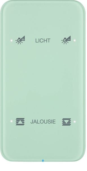 BERKER - KNX R.1 Touch Sensor 2fach Komfort Glas polarweiß konfiguriert