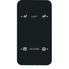 BERKER - KNX R.1 Touch Sensor 2fach Komfort Glas schwarz konfiguriert