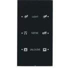 BERKER - KNX R.3 Touch Sensor 3fach Komfort Glas schwarz konfiguriert