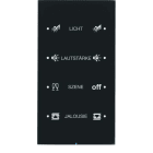 BERKER - KNX R.3 Touch Sensor 4fach Komfort Glas schwarz konfiguriert
