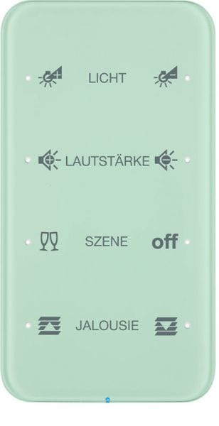BERKER - KNX R.1 Touch Sensor 4fach Komfort Glas polarweiß konfiguriert