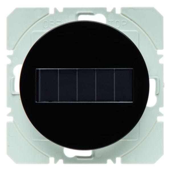 BERKER - KNX-RF R.x Wandsender 1fach flach Solar schwarz glänzend