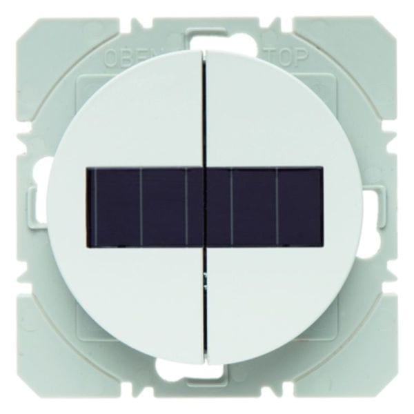 BERKER - KNX-RF R.x Wandsender 2fach flach Solar polarweiß glänzend