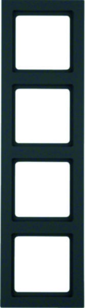 BERKER - Q.3 Rahmen 4fach anthrazit samt