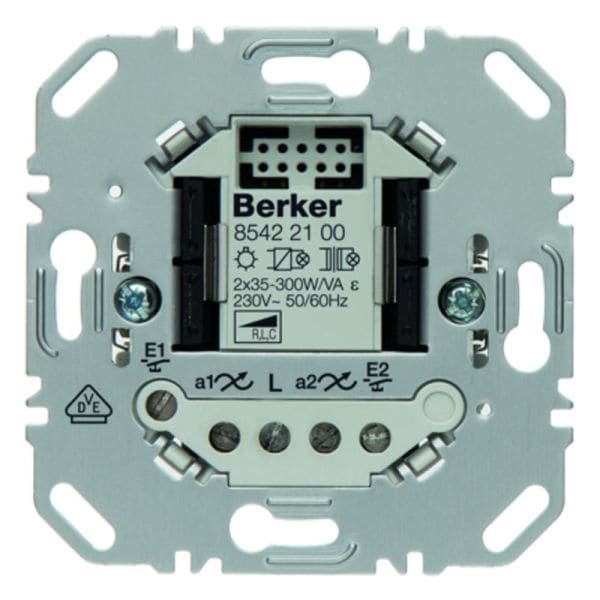 BERKER - .net Universal Tastdimmer 2fach 2-Draht mit eckigem Tragring Up