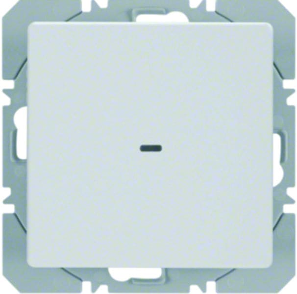 BERKER - KNX-Funk Q.x Wandsender 1fach flach quicklink, polarweiß samt