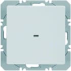 BERKER - KNX-Funk Q.x Wandsender 1fach flach quicklink, polarweiß samt