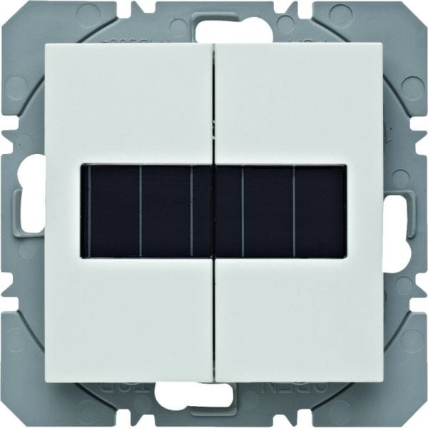 BERKER - KNX-RF S.1/B.x Wandsender 2fach flach Solar polarweiß matt