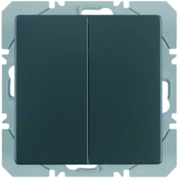 BERKER - KNX-RF Q.x Wandsender 2fach flach anthrazit samt