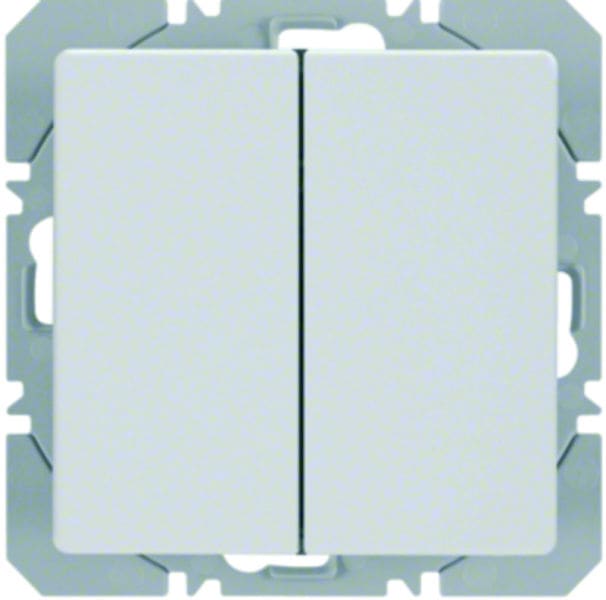 BERKER - KNX-RF Q.x Wandsender 2fach flach quicklink, polarweiß samt