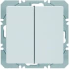 BERKER - KNX-RF Q.x Wandsender 2fach flach quicklink, polarweiß samt