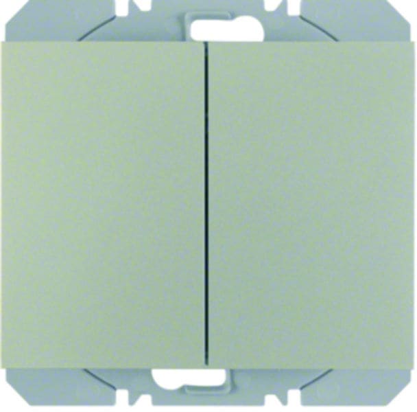 BERKER - KNX-RF K.5 Wandsender 2fach flach Edelstahl lackiert