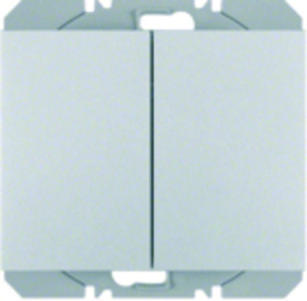 BERKER - KNX-RF K.5 Wandsender 2fach flach Aluminium lackiert